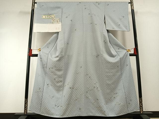 平和屋着物●真奈衣紬　訪問着　手描き　松葉　金彩　さが美扱い　反端付き　正絹　逸品　AABF5980fy 21,840円
