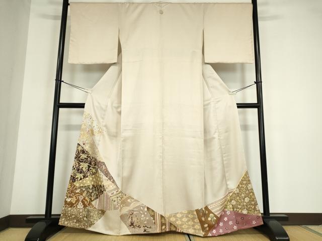 平和屋着物●千くさ染繍　色留袖　刺繍　更紗花鳥唐草文　金彩　正絹　逸品　DABC3048az 32,110円