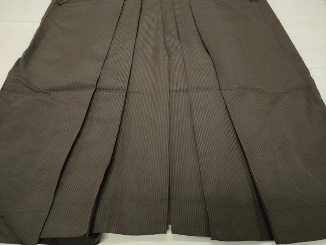 平和屋着物○男性 馬乗り袴 縞 正絹 逸品 CABC8346gh