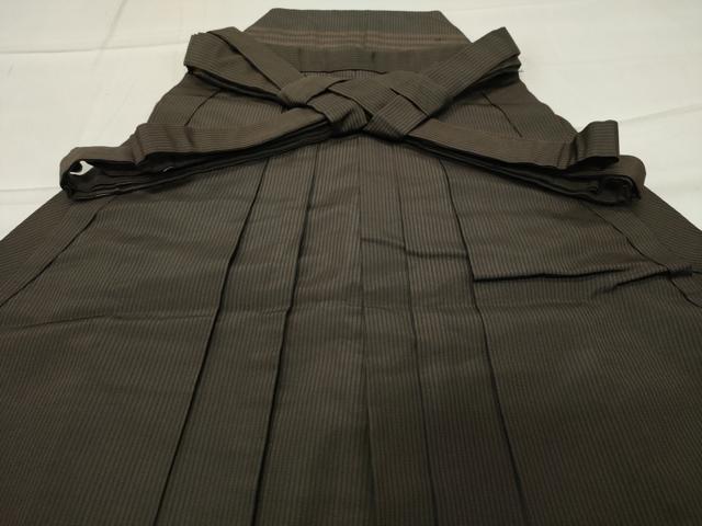平和屋着物○男性 馬乗り袴 縞 正絹 逸品 CABC8346gh