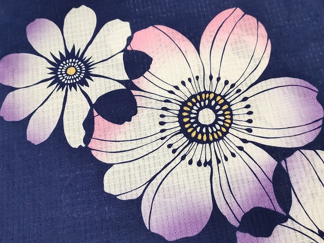 平和屋本店■浴衣 まとめて 45点 蝶 菊 花柄 朝顔 ラメ しじら織 など 着用可能多数 未使用品あり ppp3465_5