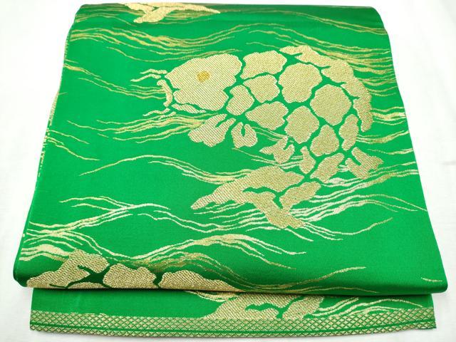平和屋着物●丸帯　荒磯　金糸　正絹　逸品　CABD5902hy 平和屋着物○丸帯 荒磯 金糸 正絹 逸品 CABD5902hy 【公式通販】