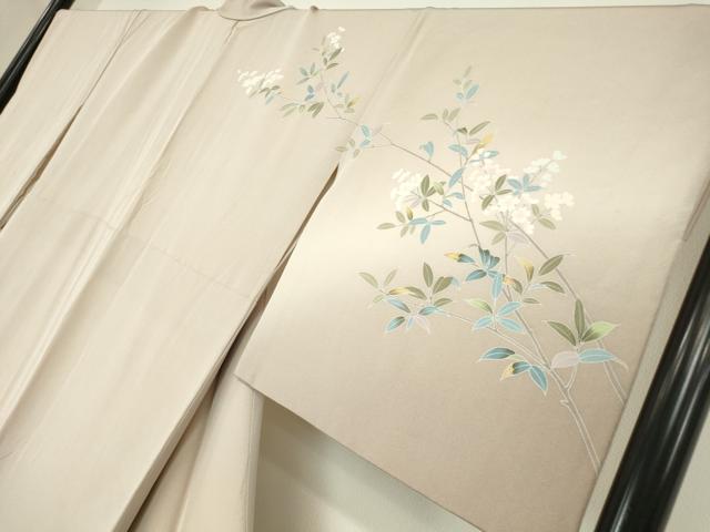 平和屋着物●訪問着　友禅　作家物　枝花文　暈し染め　正絹　逸品　DABC3245az_2