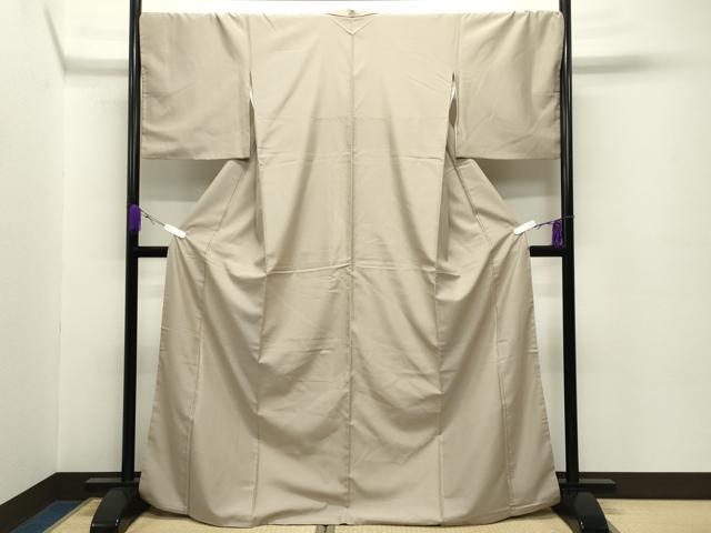 平和屋着物●上質なお召　花尽し　正絹　逸品　CABC8380gh_1