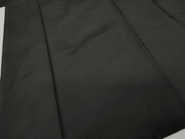 平和屋着物●男性　黒紋付・羽織セット　正絹　逸品　AABG7912cs_2