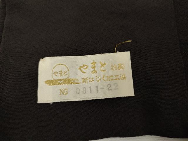 平和屋着物●訪問着　切嵌草花文　暈し染め　金彩　やまと金ラベル　正絹　逸品　AABG7907cs_7