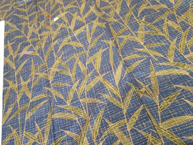 平和屋着物●訪問着　駒刺繍　葦　雪芝枝葉文　暈し染め　金彩　正絹　逸品　未使用　AABG7931cs_4