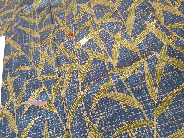 平和屋着物●訪問着　駒刺繍　葦　雪芝枝葉文　暈し染め　金彩　正絹　逸品　未使用　AABG7931cs_3