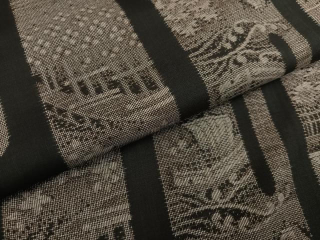 平和屋着物●本場大島紬　カタス12マルキ　風景草木文　正絹　逸品　AABH0414ph_4