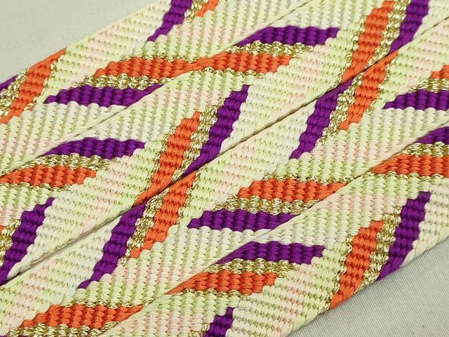 平和屋着物●極上　有職組紐道明　帯締め　笹浪組　金糸　宮内庁御用　国立博物館御用　東京芸術大学御用　逸品　未使用　DZAA11877kh6_3