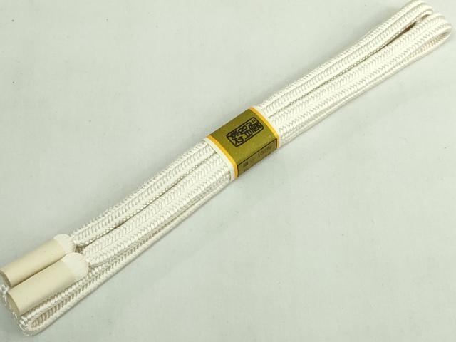 平和屋着物●極上　有職組紐道明　帯締め　冠組　白　宮内庁御用　国立博物館御用　東京芸術大学御用　逸品　未使用　DZAA11913kh6