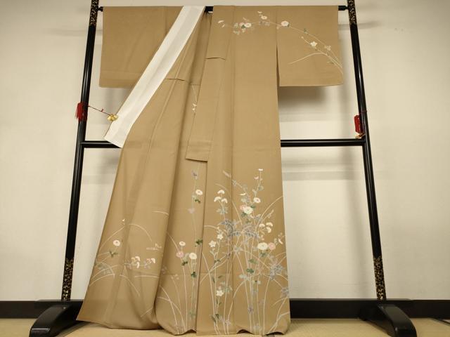 平和屋着物＊夏物　訪問着　絽　草花文　正絹　逸品　未使用　AABG9230jd_1