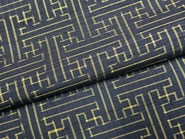 平和屋着物●上質な紬　秋名バラ柄　正絹　逸品　AABH0561fy_4