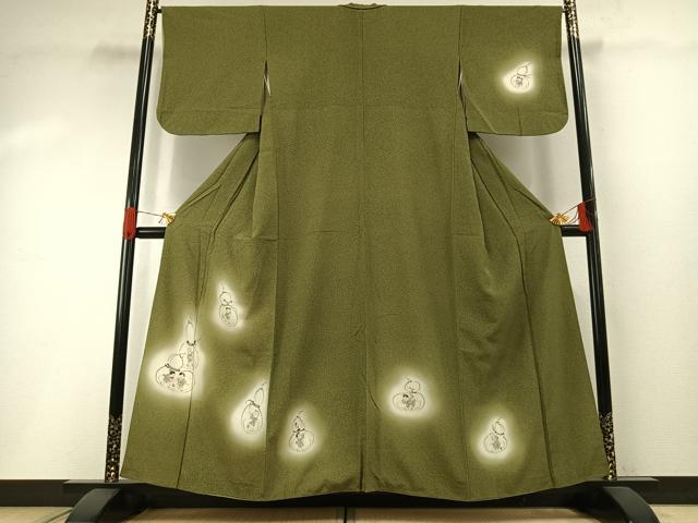 平和屋着物●訪問着　手描き　人物瓢箪文　暈し染め　正絹　逸品　AABH0545fy 27,040円