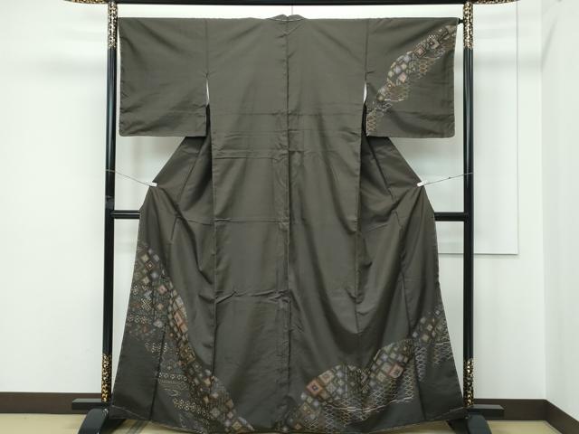 平和屋着物●極上　1854年創業　帯屋捨松　九寸名古屋帯　花唐草　証紙付き　逸品　未使用　DZAB4837kh6 平和屋着物○極上 1854年創業 帯屋捨松 九寸名古屋帯 花唐草 証紙付き