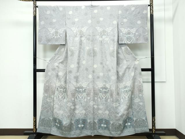 平和屋本店○極上 訪問着 総刺繍 中国三大刺繍 スワトウ相良刺繍 絞り