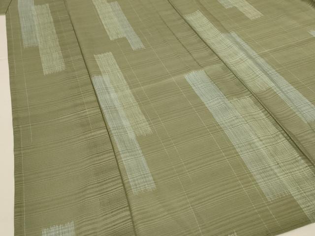 平和屋着物＊夏物　小紋　絽　変わり縞　洗える着物　AABH3265jd_3