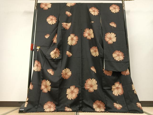 平和屋着物＊夏物 訪問着 絽 枝葉文 銀彩 正絹 逸品 AABH3993jdの通販