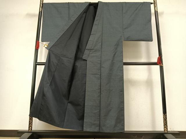 平和屋着物○男性 本場大島紬 アンサンブル 120亀甲 総詰め 正絹 逸品