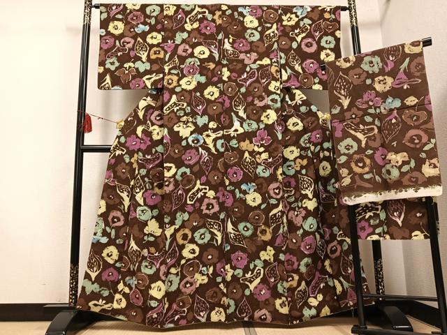 平和屋着物＊夏物　色無地　絽　黒鳶色　洗える着物　AABC1912jd 平和屋着物＊夏物 色無地 絽 黒鳶色 洗える着物 AABC1912jdの通販はau