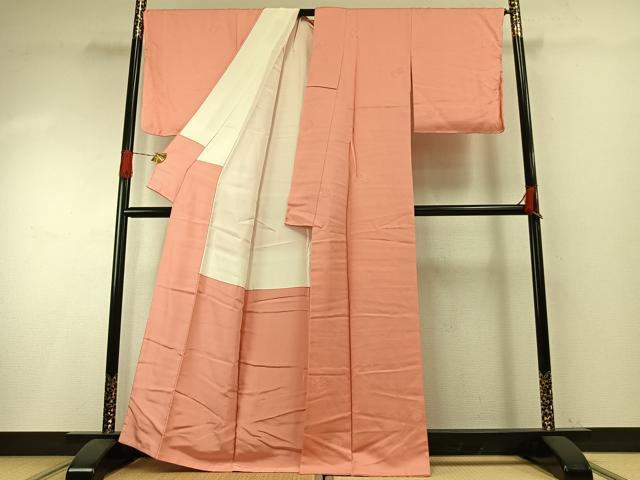 平和屋着物●上質な色無地　草花地紋　東雲色　正絹　逸品　未使用　AABH0849fy 平和屋着物▽上質な色無地 単衣 草花地紋 薄縹色 正絹 逸品 AABF8297jh
