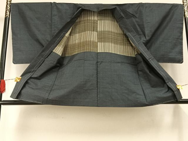 平和屋着物●男性　本場大島紬　アンサンブル　100亀甲　総詰め　反端付き　正絹　逸品　AABH0891fy_7