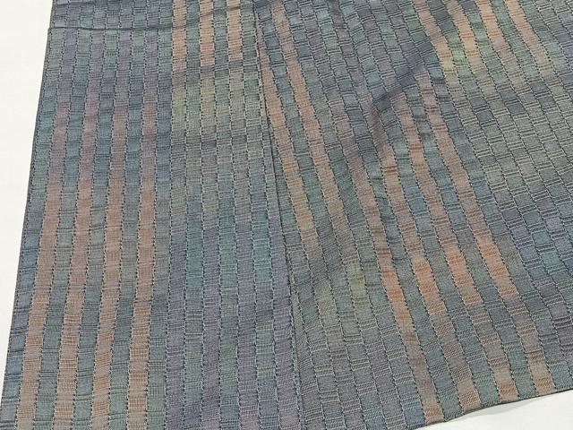 平和屋着物∞道中着 リバーシブル 紬地 格子 黒地 ロング丈 正絹 逸品 CABE4887ua 平和屋着物∞道中着 リバーシブル 紬地 格子 黒地 ロング丈 正絹 逸品 CABE4887ua