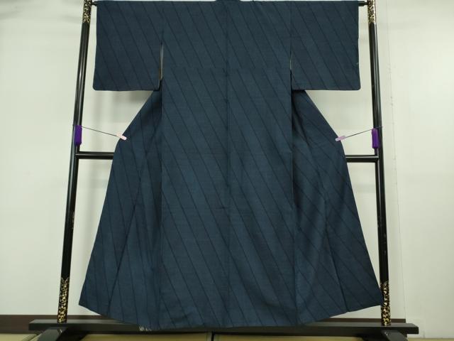平和屋本店●極上　綿薩摩　東郷織物謹製　手織　160亀甲　綿　逸品　DZAA8119kh6_1