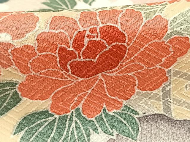 平和屋着物●訪問着　友禅　貝桶花文　暈し染め　正絹　逸品　AABH4873fy_5