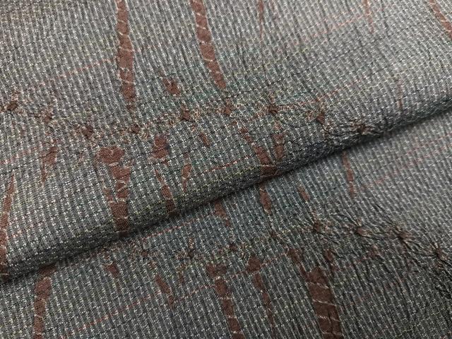 平和屋着物●名門　藤娘きぬたや・竜巻絞り　本場大島紬　正絹　逸品　AABH6934ph_4