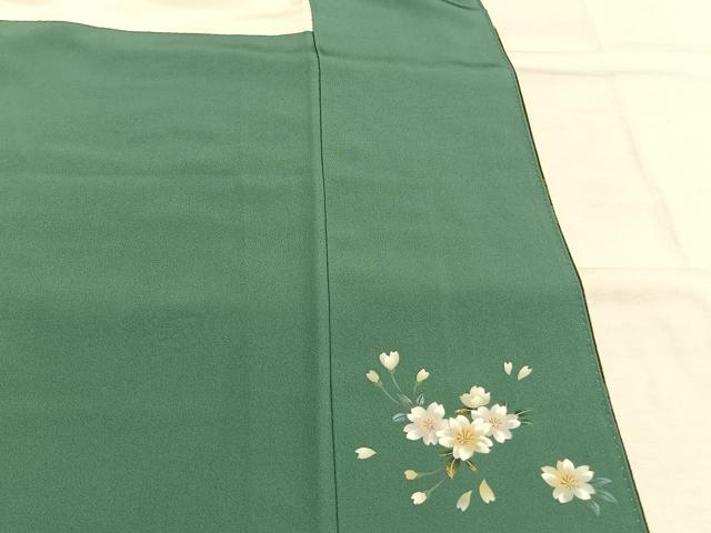 平和屋着物●螺鈿作家　藤本隆士　訪問着　人物花文　暈し染め　金彩　正絹　逸品　AABH4919fy_9