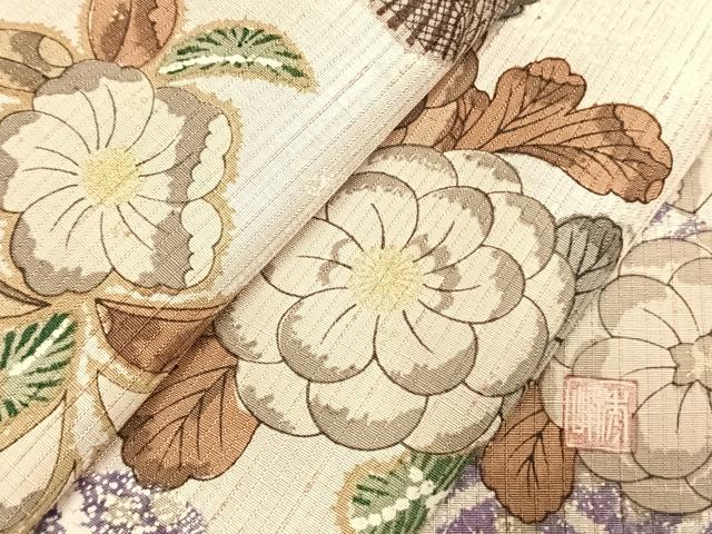 平和屋着物●訪問着　作家物　辻が花　暈し染め　金彩　三越扱い　正絹　逸品　AABH4989fy_6