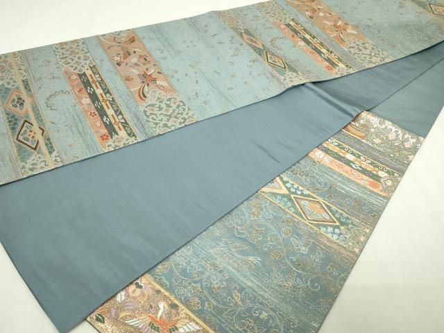 平和屋本店▼六通柄袋帯　唐織　宝倉段文　本金箔　正絹　逸品　DABE9324sf_6