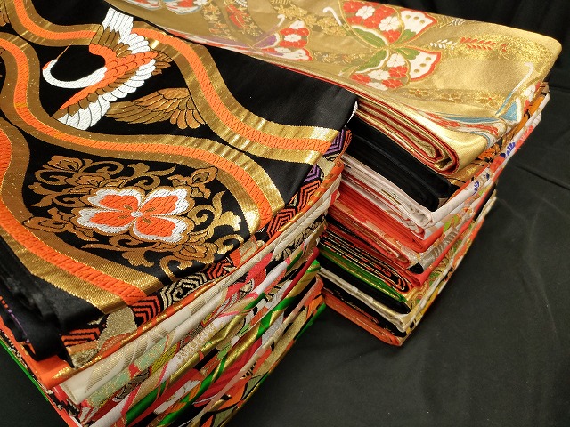 平和屋本店■子供帯 まとめて 35点 向かい鳳凰 向かい鶴 折り鶴 蝶 花柄 七宝 金銀糸 など 着用可能多数 未使用品あり se030 19,656円