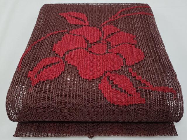 平和屋着物＊夏物　九寸名古屋帯　草花文　正絹　逸品　CABH8008fb 31,200円