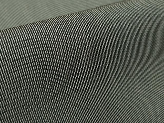 平和屋本店●極上　お召　毛万筋　墨色×薄鈍色　逸品　DZAB2538kh6_7