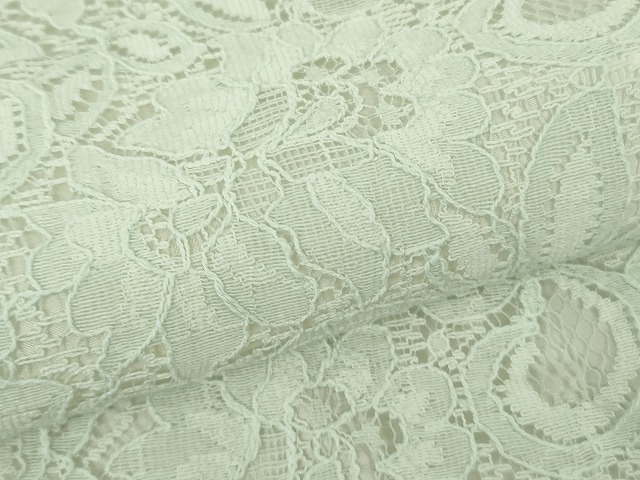 平和屋着物∴極上　夏物　レース甚平　浴衣　総レース　花唐草文　スカイグリーン色　逸品　新品　DZAB10430kh6_5