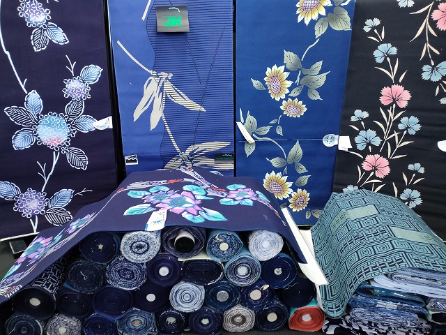 平和屋本店■浴衣反物 まとめて 45点 蜻蛉 花柄 紫陽花 向日葵 JUNKO KOSHINO 四季の花木染 きよ水源氏 など 全て未使用 ppp3810