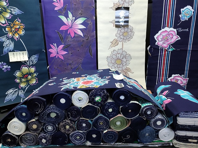 平和屋本店■浴衣反物 まとめて 45点 蝶 花柄 紫陽花 Kansai 山本寛斎 GUY LAROCHE 夏すがた 江戸ゆかた よし水 など 全て未使用 ppp3880