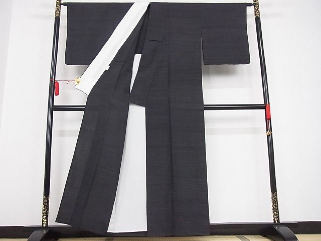 平和屋本店□極上 結城ちぢみ 単衣 小倉太々 青山みとも 今