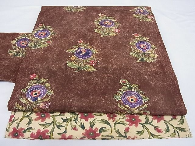 平和屋本店■超希少　創業130年　江戸染繍友禅　大彦　大彦染　塩瀬　九寸名古屋帯　花尽くし　正絹　逸品　3kk2315