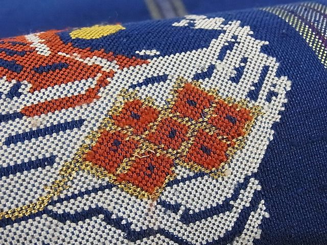 平和屋本店●極上　龍村平蔵製　六通柄　本袋帯　申比丹孔省　正絹　逸品　3kk2892_3