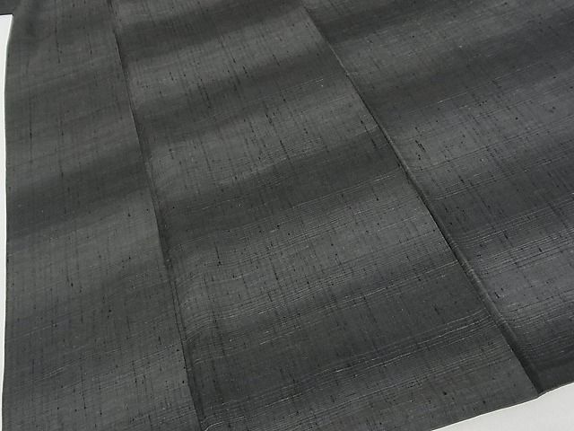 平和屋本店□極上 銀座もとじ 男性 紬 横段文 正絹 逸品 3kk3164