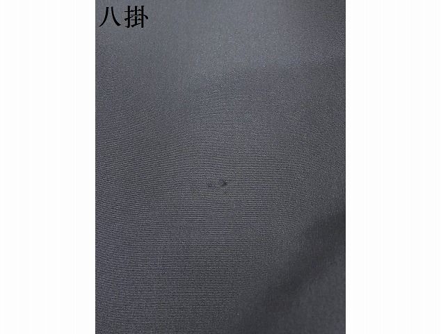 平和屋本店■希少 五代目・諏訪好風 野口花染工房 花織 紬 草木染 墨色 証紙付き 着丈169cm 裄丈65.5cm 正絹 逸品 4kk4028 平和屋本店□希少 五代目・諏訪好風 野口花染工房 花織 紬