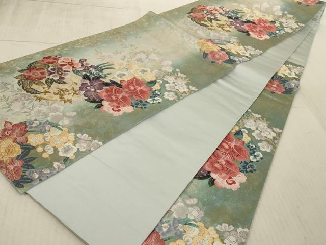 平和屋着物○西陣 とみや織物謹製 とみや帯 六通柄袋帯 唐織 引箔袋 観