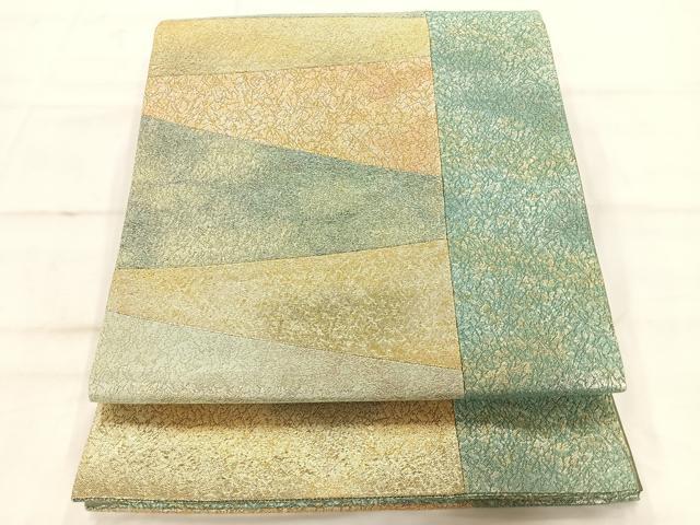 キラキラ！カラフル！正絹六通 西陣帯袋帯 平和屋本店□極上 西陣 川島織物