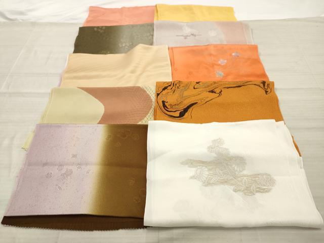 平和屋着物★和装小物　上質な帯揚げ　10枚セット　逸品　AAAO0932ps