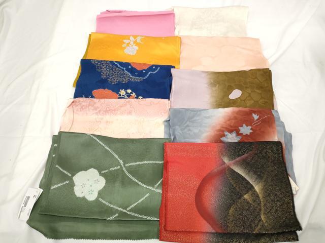 平和屋着物★和装小物　上質な帯揚げ　10枚セット　逸品　AAAO0943ps