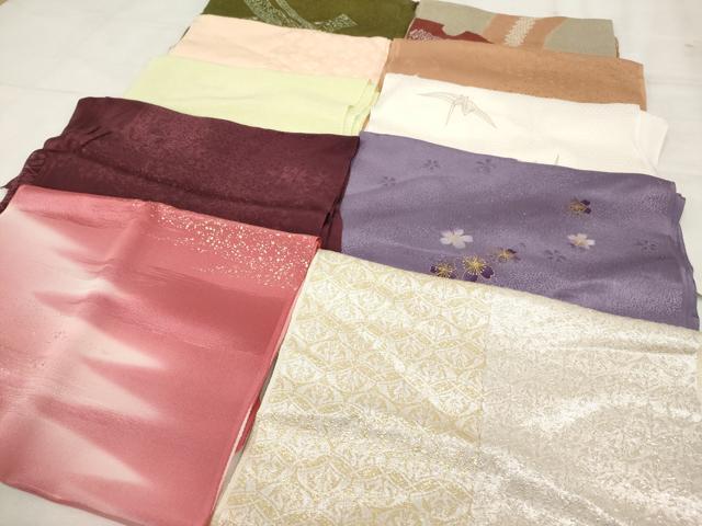 平和屋着物★和装小物　上質な帯揚げ　10枚セット　逸品　AAAO1342ps