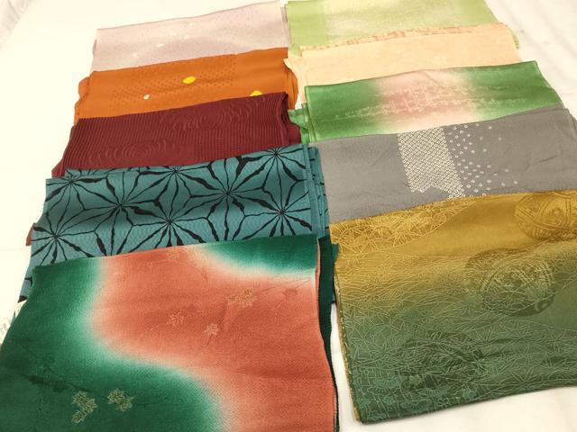 平和屋着物★和装小物　上質な帯揚げ　10枚セット　未使用品多数　逸品　AAAO1696ps